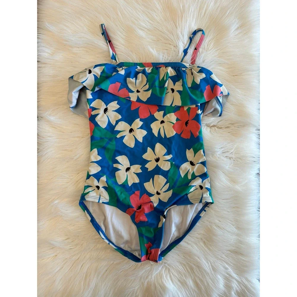 Hanna Anderson floral swim size 8 EUC‎